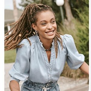 Ei8htdreams Alina Denim shirt Blue Sz S